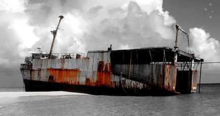 Grand Turk Shipwreck by Derek Delacroix